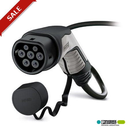 EV-T2G3C-3AC32A-5,0MES-WALLBOX - EV-T2G3C-3AC32A-5,0MES-WALLBOX 1628007 PHOENIX CONTACT AC charging cable with vehicle charging connector, fr..