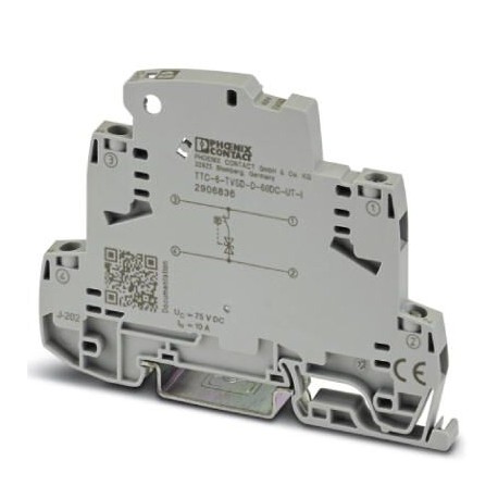 TTC-6-TVSD-D-60DC-UT-I - TTC-6-TVSD-D-60DC-UT-I 2906836 PHOENIX CONTACT Fine surge protection with integrated status indicator for a ..