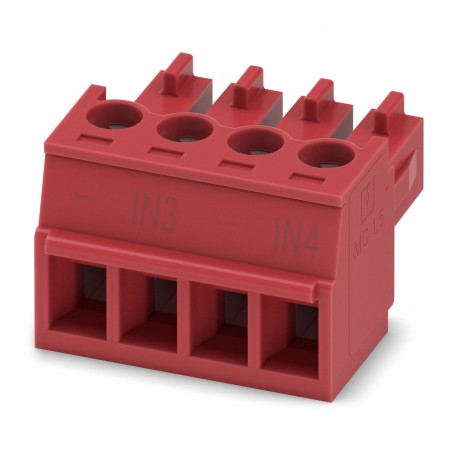 MC 1,5/ 4-ST-3,81 RD BD:-IN4 - MC 1,5/ 4-ST-3,81 RD BD:-IN4 1832085 PHOENIX CONTACT Printed-circuit board connector