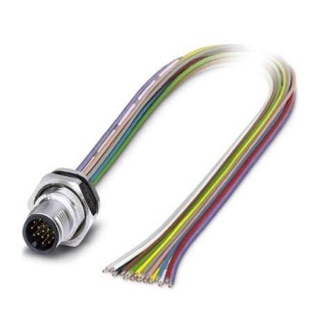 SACC-DSI-M12MS-17CON-M16/1,2 - SACC-DSI-M12MS-17CON-M16/1,2 1001014 PHOENIX CONTACT Flush-type connector