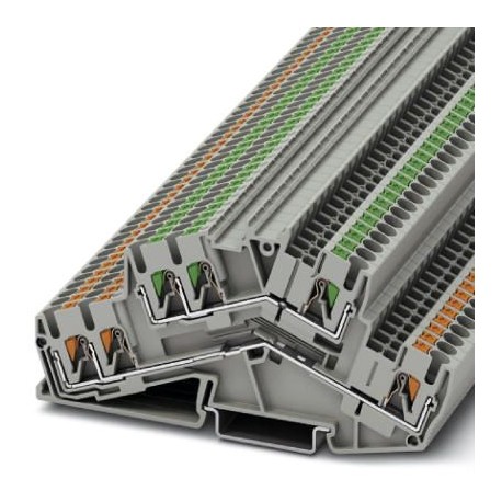 PTTBS 2,5-TWIN/U-OG/O-GN - PTTBS 2,5-TWIN/U-OG/O-GN 1032733 PHOENIX CONTACT Double-level terminal block