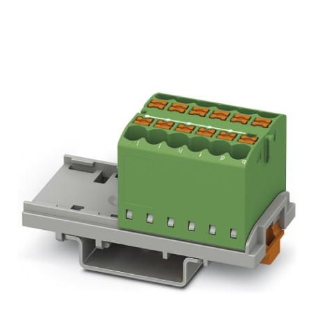 PTFIX 12X2,5-NS35 GN - PTFIX 12X2,5-NS35 GN 3273030 PHOENIX CONTACT Distribution block