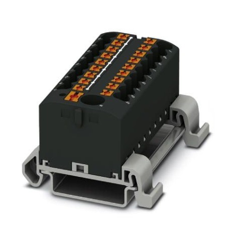 PTFIX 6/18X2,5-NS35A BK - PTFIX 6/18X2,5-NS35A BK 3273256 PHOENIX CONTACT Distribution block