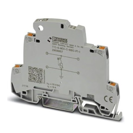 TTC-6-MOV-C-60DC-PT-I - TTC-6-MOV-C-60DC-PT-I 2906857 PHOENIX CONTACT Medium surge protection with integrated status indicator for a..
