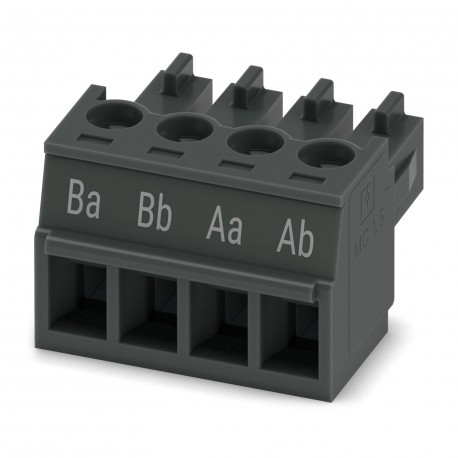 MC 1,5/ 4-ST-3,81BKBDWHVPE1000 - MC 1,5/ 4-ST-3,81BKBDWHVPE1000 1706759 PHOENIX CONTACT Plug-in part, rated current: 8 A, number of poles: 4,..
