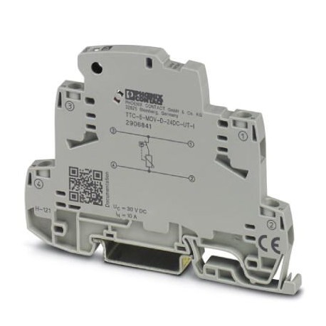 TTC-6-MOV-D-24DC-UT-I - TTC-6-MOV-D-24DC-UT-I 2906841 PHOENIX CONTACT Medium surge protection with integrated status indicator for a..