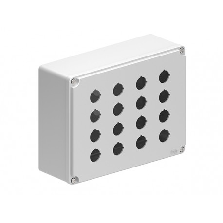 LPZM16CA8 - LPZM16CA8 LOVATO MULTIHOLES CONTROL STATIONS, EMPTY WITH NO ACTUATORS, FOR 16 ACTUATORS. GREY COVER
