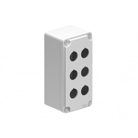 LPZM6CA8 - LPZM6CA8 LOVATO MULTIHOLES CONTROL STATIONS, EMPTY WITH NO ACTUATORS, FOR 6 ACTUATORS. GREY COVER