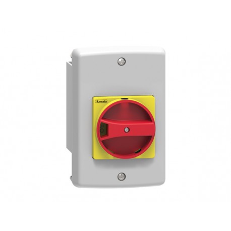 SM1Z1725R - SM1Z1725R LOVATO FLUSH-MOUNT ENCLOSURE IP65 (4X) FOR SM1R... WITH ROTARY ACTUATOR RED/YELLOW. WIDTH 87MM