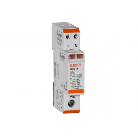 SG2C1NA320 - SG2C1NA320 LOVATO SURGE PROTECTION DEVICE TYPE 2 WITH PLUG-IN CARTRIDGE, RATED DISCHARGE CURRENT IN (8/20MS)..
