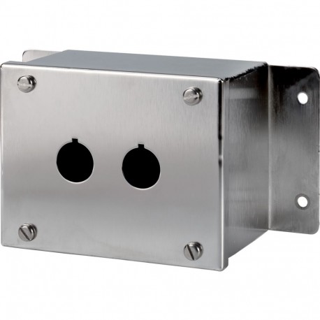 M22-I2M/SS - M22-I2M/SS 118458 Y7-118458 EATON ELECTRIC Surface mounting enclosure, stainless steel, 2 mounting locations