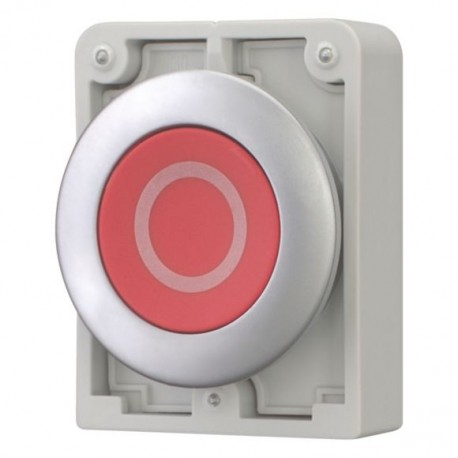 M30C-FD-R-X0 - M30C-FD-R-X0 182939 Y7-182939 EATON ELECTRIC Pushbuttons, Flat Front, flush, momentary, red, labeled