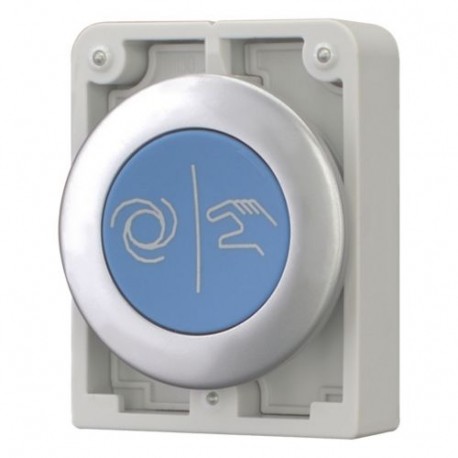 M30C-FD-B-X217 - M30C-FD-B-X217 182967 Y7-182967 EATON ELECTRIC Pushbuttons, Flat Front, flush, momentary, blue, labeled