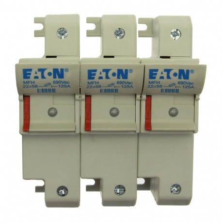 CH223DNIU - CH223DNIU EATON ELECTRIC Fuse-holder, low voltage, 125 A, AC 690 V, 22 x 58 mm, 3P+N, IEC, With indicator