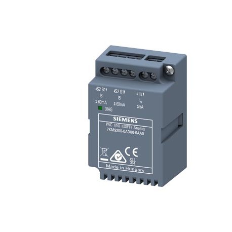 7KM9200-0AD00-0AA0 - 7KM9200-0AD00-0AA0 SIEMENS expansion module I(N),I(Diff),analog N conductor measurement, residual current me..