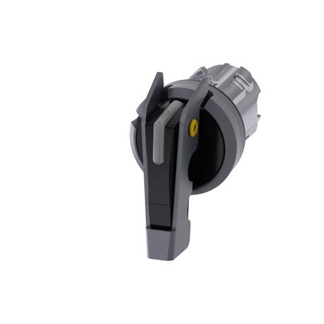 3SU1042-2GL10-0AA0 - 3SU1042-2GL10-0AA0 SIEMENS Illuminable selector switch, 22 mm, round, collar, metal front ring, metal matte,..