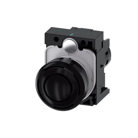 3SU1200-6KC10-1AA0 - 3SU1200-6KC10-1AA0 SIEMENS acoustic signal device, compact, 22 mm, round, plastic, black, Continuous tone 2...