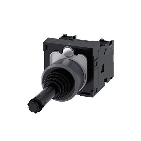 3SU1130-7BA10-1NA0 - 3SU1130-7BA10-1NA0 SIEMENS Coordinate switch, 22 mm, round, plastic with metal front ring, black, 2 switch p..