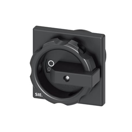 3LD9344-2C - 3LD9344-2C SIEMENS rotary operating mechanism, black 66x66 mm ground plate mounting Central hole mounting 22..