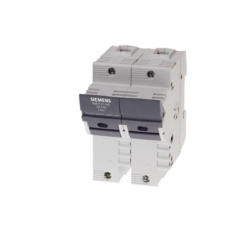 3NW7521-3HG - 3NW7521-3HG SIEMENS SENTRON, fuse holder, Class J, 2-pole, In: 30 A, Un AC: 600 V, for mounting on DIN rail,..