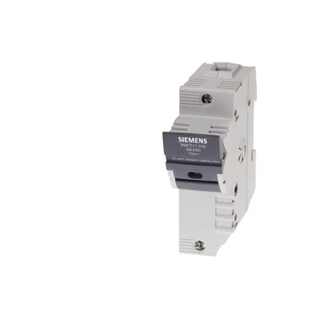 3NW7511-3HG - 3NW7511-3HG SIEMENS SENTRON, fuse holder, Class J, 1-pole, In: 30 A, Un AC: 600 V, for mounting on DIN rail,..