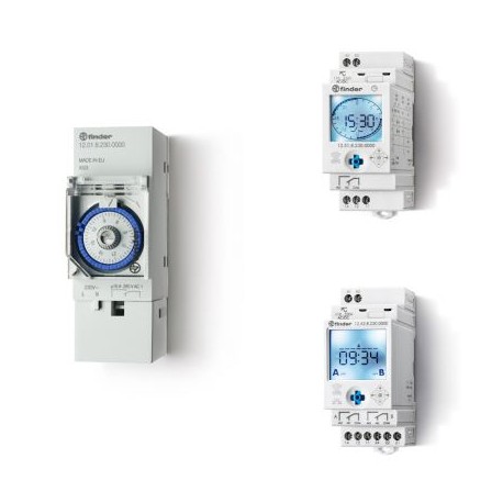01291 - 01291 FINDER 12 Series Mechanical or Electronic digital time switches 16 A.