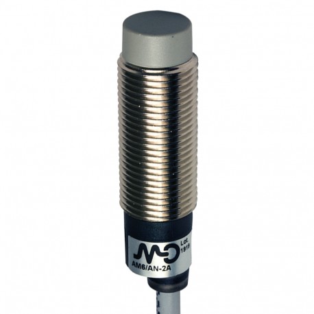 AM6/CP-2A - AM6/CP-2A MICRO DETECTORS Inductive sensor M12 short unshielded NC/PNP cable 2m axial