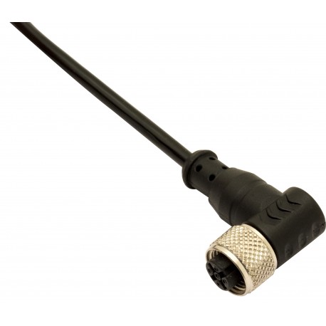 CD12M/0B-100C1HT - CD12M/0B-100C1HT MICRO DETECTORS Connector Female M12 90° 4 poles cable PVC PUR 10 m CSA -25°C…+105°C