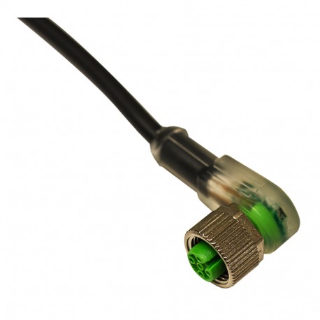 CD12M/VB-100C1 - CD12M/VB-100C1 MICRO DETECTORS Connector Female M12 90° c/led PNP NO-NC 4 poles cable PVC 10m