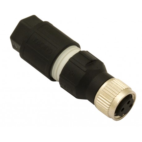 CL08/0A-00A - CL08/0A-00A MICRO DETECTORS Connector plug M8 female 3 poles Axial, screw connection