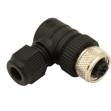 CL12/0B-00C - CL12/0B-00C MICRO DETECTORS Connector plug with terminals M12 4 poles female 90°