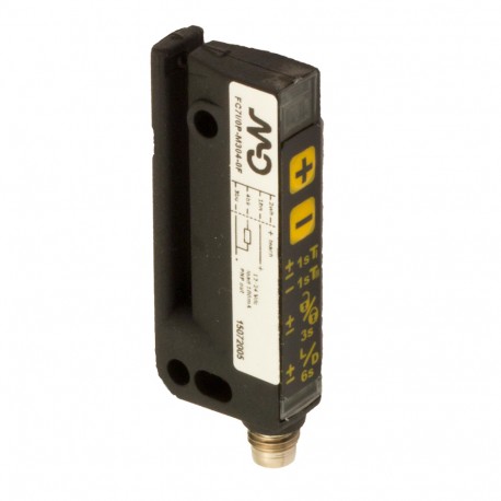 FC7I/0N-M304-0F - FC7I/0N-M304-0F MICRO DETECTORS Slot sensor for labels detection 3mm wide IR emission NPN M8