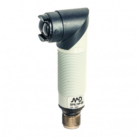 SP8/0P-0E - SP8/0P-0E MICRO DETECTORS Photoelectric sensor diffuse 800 mm PNP L/D plastic with adjustment, plug M12
