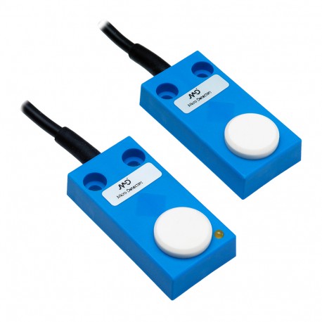 UHZ/CN-0A - UHZ/CN-0A MICRO DETECTORS Ultrasonic sensor cubic E +R sensing distance 300 mm NPN NC cable 2m 90°