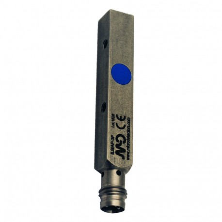 IL9/AN-5F - IL9/AN-5F MICRO DETECTORS Inductive sensor 8x8, centre detection, Sensing distance 2,5mm, NPN-NO, M8 plug