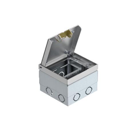 UDHOME2 BV - UDHOME2 BV 7427019 OBO BETTERMANN UDHOME2 floor socket, with stainless steel lid, freely equippable