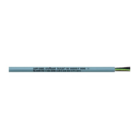 0015325 - 0015325 ÖLFLEX 150 25G1,5 LAPP Oil resistant multi-standard cable with H05VV5-F and AWM approval