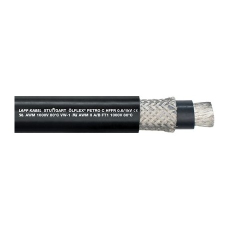 0023254 - 0023254 ÖLFLEX PETRO C HFFR 4G1,5 BK LAPP Chemically and mechanically robust cable for harsh environmental c..