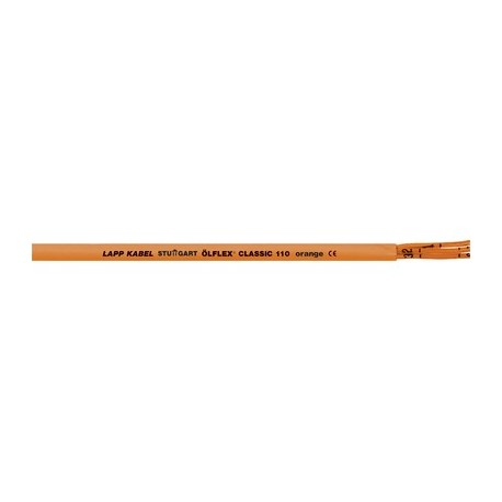 0019711 - 0019711 ÖLFLEX CLASSIC 110 Orange 3G1,5 LAPP PVC control cable, flexible and numbered orange cores