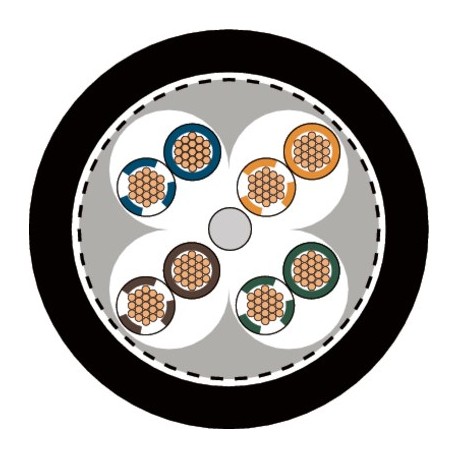 CE217489 - CE217489 ETHERLINE FD P BK CAT.5 LAPP Ethernet cable Category 5e, Class D for installation in events verifie..