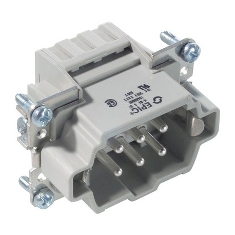 10400000 - 10400000 H-BE 6 SF MALE INSERT W. CLAMP SPRING LAPP H-BE 6 SF MALE INSERT W. CLAMP SPRING