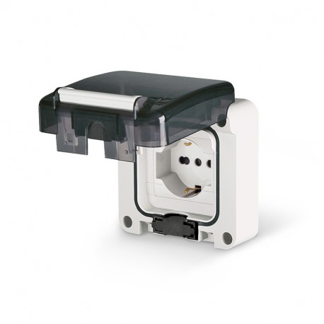 137.4405 - 137.4405 SCAME SOCKET P40 16A 95X95 FLUSH M.