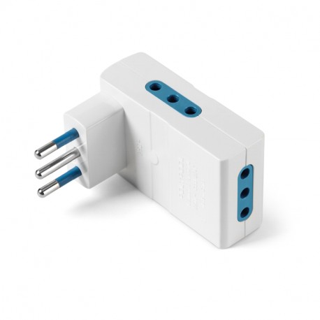 146.562 - 146.562 SCAME 10A SPACE SAVER ADAPTOR – 3X10A 2P+E