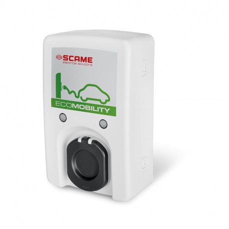 204.WB11R-T2EV - 204.WB11R-T2EV SCAME WALL BOX 1 SOCKET with RFID TYPE 2 3,5kW