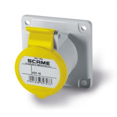423.1660 - 423.1660 SCAME FLUSH MOUNTING SOCKET IP44 2P+E 16A 4h