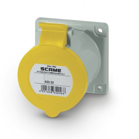 423.3260 - 423.3260 SCAME FLUSH MOUNTING SOCKET IP44 2P+E 32A 4h