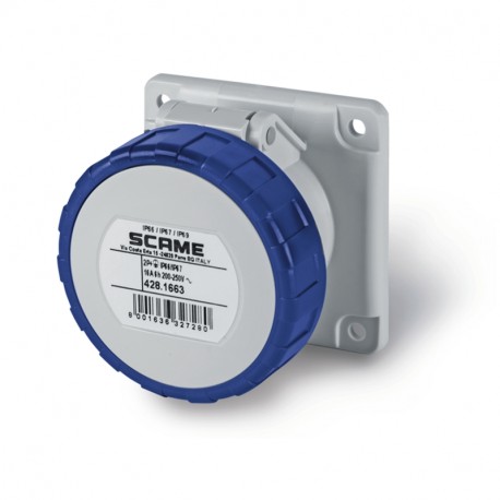 428.1663 - 428.1663 SCAME FLUSH MOUNTING SOCKET IP66/IP67 2P+E 16A