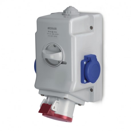 513.1656-2DNS - 513.1656-2DNS SCAME OPTIMA-COMBI C/INT. 0/I 16A 3P+E NO FUSE