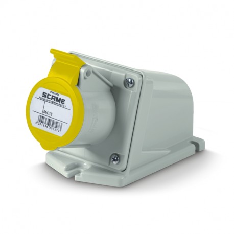 514.1650 - 514.1650 SCAME SURF. MTG. SOCKET 2P+E 16A 4H 110V IP44