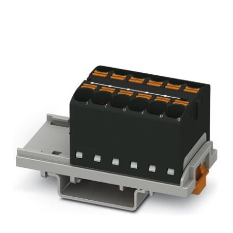 PTFIX 12X4-NS35 BK - PTFIX 12X4-NS35 BK 3273562 PHOENIX CONTACT Distribution block